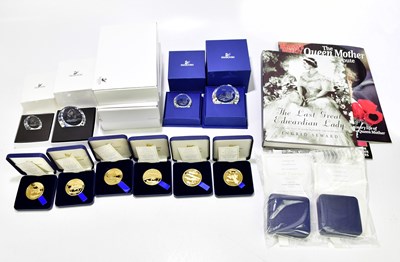 Lot 1229 - Four Swarovski Crystal glass plaques, a...