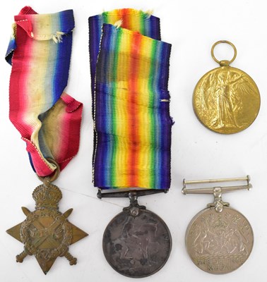 Lot 402 - A WWI Defence Medal and 1914-15 Star awarded...