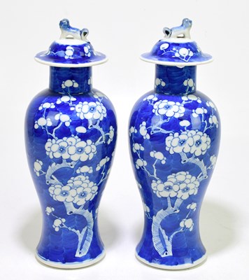 Lot 1201 - A pair of 19th century Chinese blue and white...