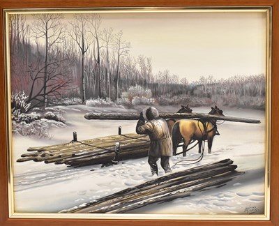 Lot 731 - SANFORD FISHER (Native American, 20th century);...