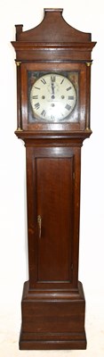 Lot 1409 - TOMLINSON OF THAME; a George III eight day oak...