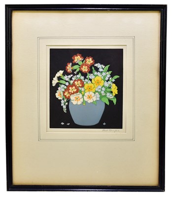 Lot 713 - HALL THORPE; watercolour,  still life flowers,...