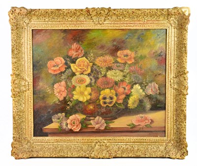 Lot 790 - A ADAMS; oil on canvas, still life study of...