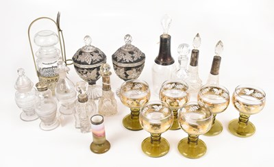 Lot 1218 - A small quantity of cut glass, to include...