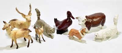 Lot 1273 - BESWICK; a collection of animals to include a...