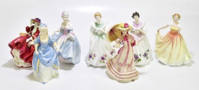 Lot 1396 - ROYAL DOULTON; seven assorted figures...