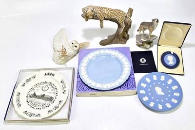 Lot 1320 - WEDGWOOD; a limited edition jasperware plaque...