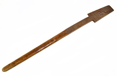 Lot 1116 - An African tribal paddle with chip carved...