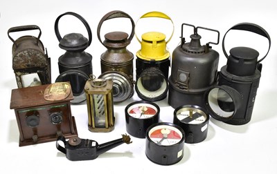 Lot 1046 - RAILWAYANA; a collection of assorted railway...