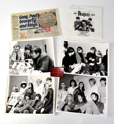 Lot 547 - THE BEATLES; a collection of four black and...