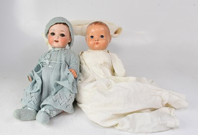 Lot 206 - A German bisque headed doll, 7 1/2, with...