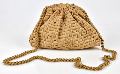 Lot 891 - MARIA LA ROSA; an unused cross body tan ribbon...