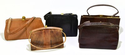 Lot 686 - MAPPIN & WEBB; three vintage snakeskin...