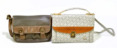Lot 720 - CHARLES JOURDAN; a vintage cream monogram...