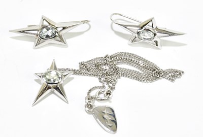 Lot 577 - THIERRY MUGLER; a signed silver Angel star...