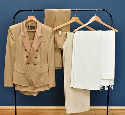 Lot 778 - ESCADA; a camel coloured cream cotton double...