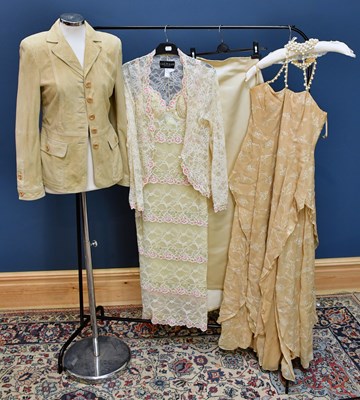 Lot 740 - CATWALK COLLECTION LONDON; a full length lace...