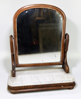 Lot 1562 - A Victorian mahogany dressing table mirror...