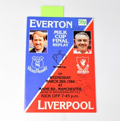 Lot 455 - MERSEYSIDE FOOTBALL; a Milk Cup Final Replay...