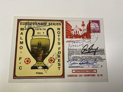 Lot 2351 - NOTTINGHAM FOREST; a first day cover bearing...