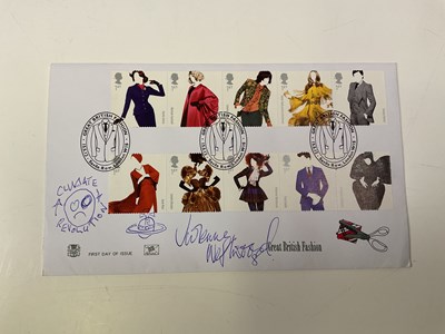 Lot 2317 - VIVIENNE WESTWOOD; a first day cover bearing...