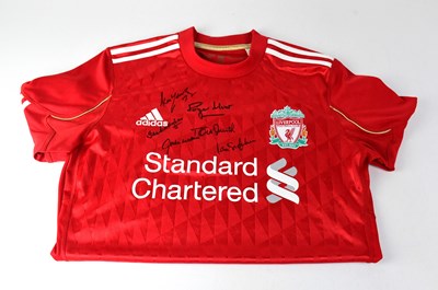 Lot 510 - LIVERPOOL FOOTBALL CLUB; a replica shirt...