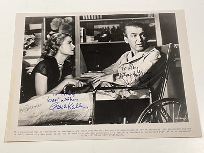 Lot 2133 - JAMES STEWART AND GRACE KELLY; a black and...