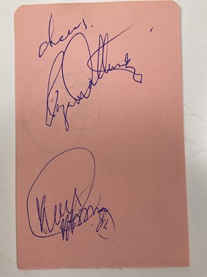 Lot 2099 - ROGER DALTREY AND KEITH MOON; a page from an...