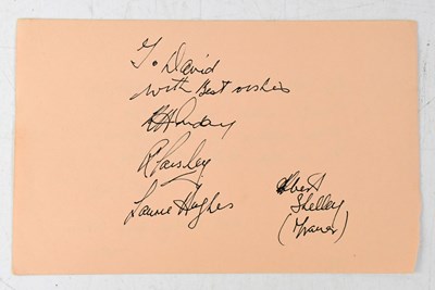 Lot 470 - FOOTBALL; a page from an autograph book...