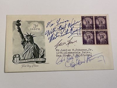 Lot 2259 - MARTIN LUTHER KING; a first day cover bearing...