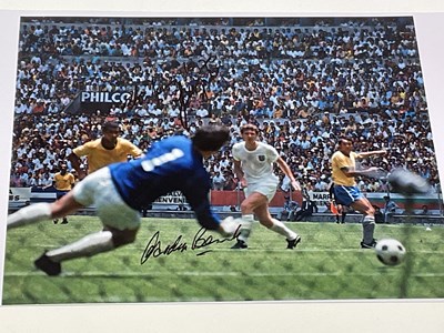 Lot 2357 - GORDON BANKS; a colour photograph of the...