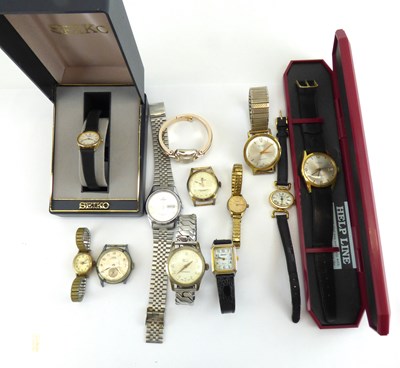 Lot 491 - Twelve various wristwatches to include