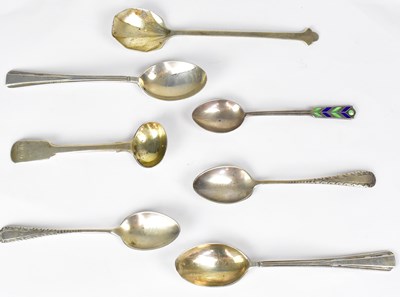 Lot 708 - Seven hallmarked silver teaspoons