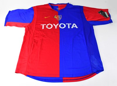 Lot 676 - FC BASEL; a multi-signed football shirt.
