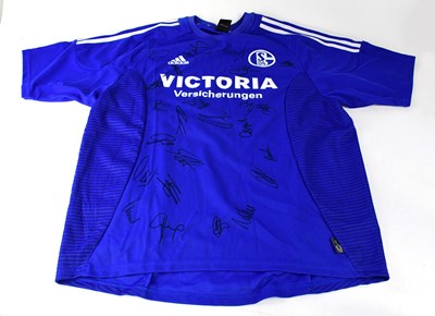 Lot 537 - FC SCHALKE; a multi-signed shirt.