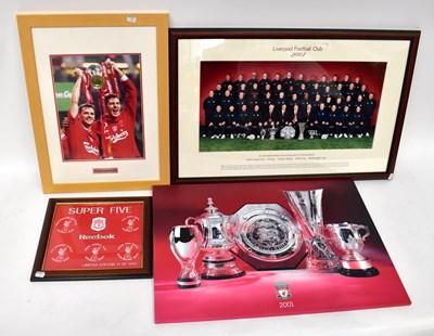 Lot 499 - LIVERPOOL FOOTBALL CLUB; a commemorative hard...