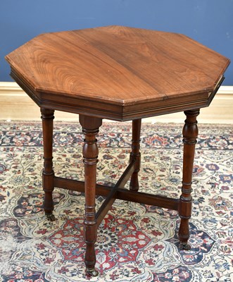 Lot 1642 - A late Victorian mahogany octagonal table, on...