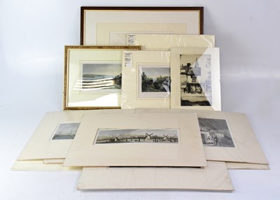 Lot 421 - A group of twelve antiquarian prints, mostly...