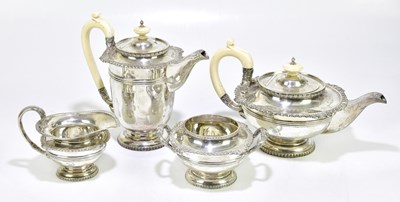 Lot 1031 - WALKER & HALL; a George V hallmarked silver...