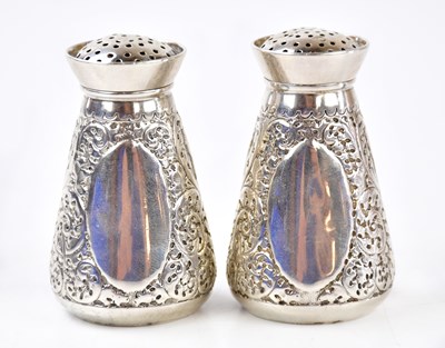 Lot 1355 - H. ATKIN; a pair of Victorian hallmarked...