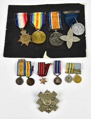 Lot 495 - A WWI trio named to GNR Gorton, Royal Field...