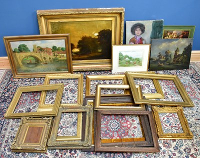 Lot 1515 - A mixed group of traditional oils and...