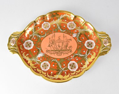Lot 240 - A 19th century Liverpool City armorial oval...