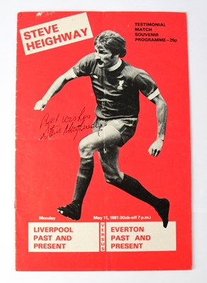 Lot 461 - STEVE HEIGHWAY; a testimonial programme...