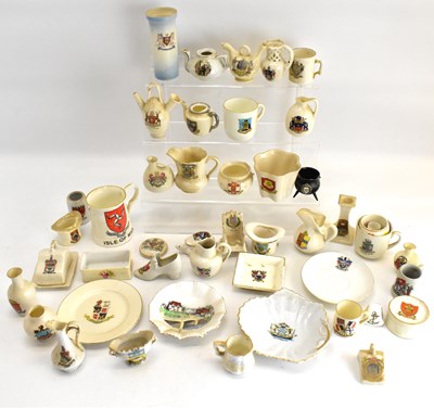Lot 228 - Approximately fifty items of mixed crested...