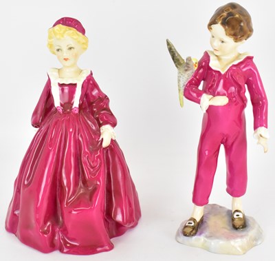 Lot 288 - ROYAL WORCESTER; two porcelain figures...