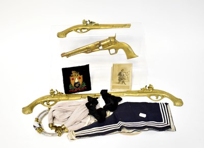Lot 452 - Four model brass handguns