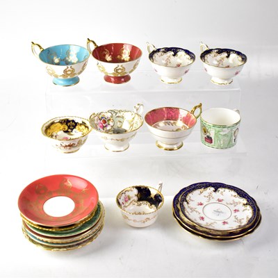 Lot 275 - A group of Coalport and Aynsley cabinet cups