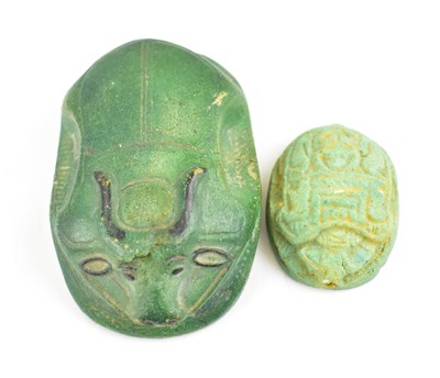 Lot 165 - Two Egyptian-style composite and plaster...