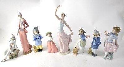 Lot 337 - NAO; eight figures to include a lady in...